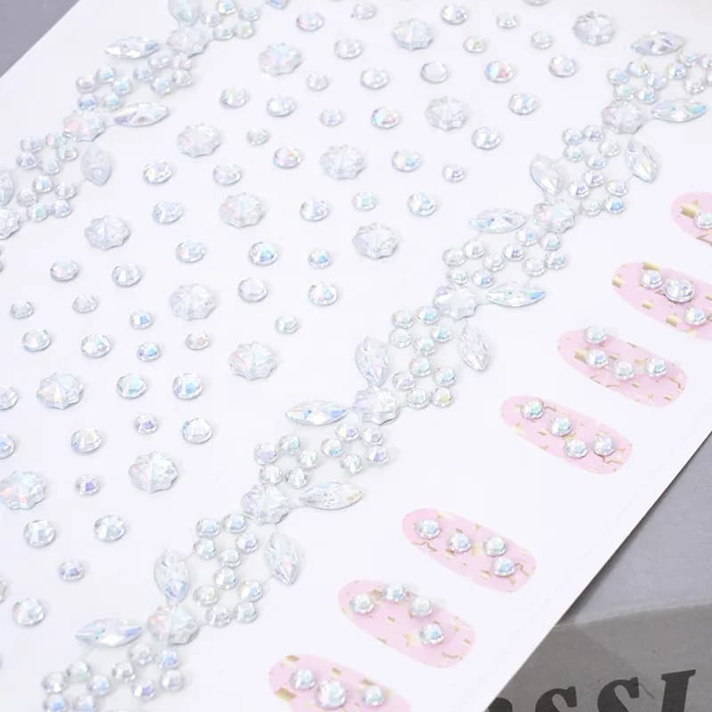 Multifunctional Bracelet with Gems, Self-adhesive Acrylic Strass for Palcoscenic Makeup, Model Accessories, Wholesale