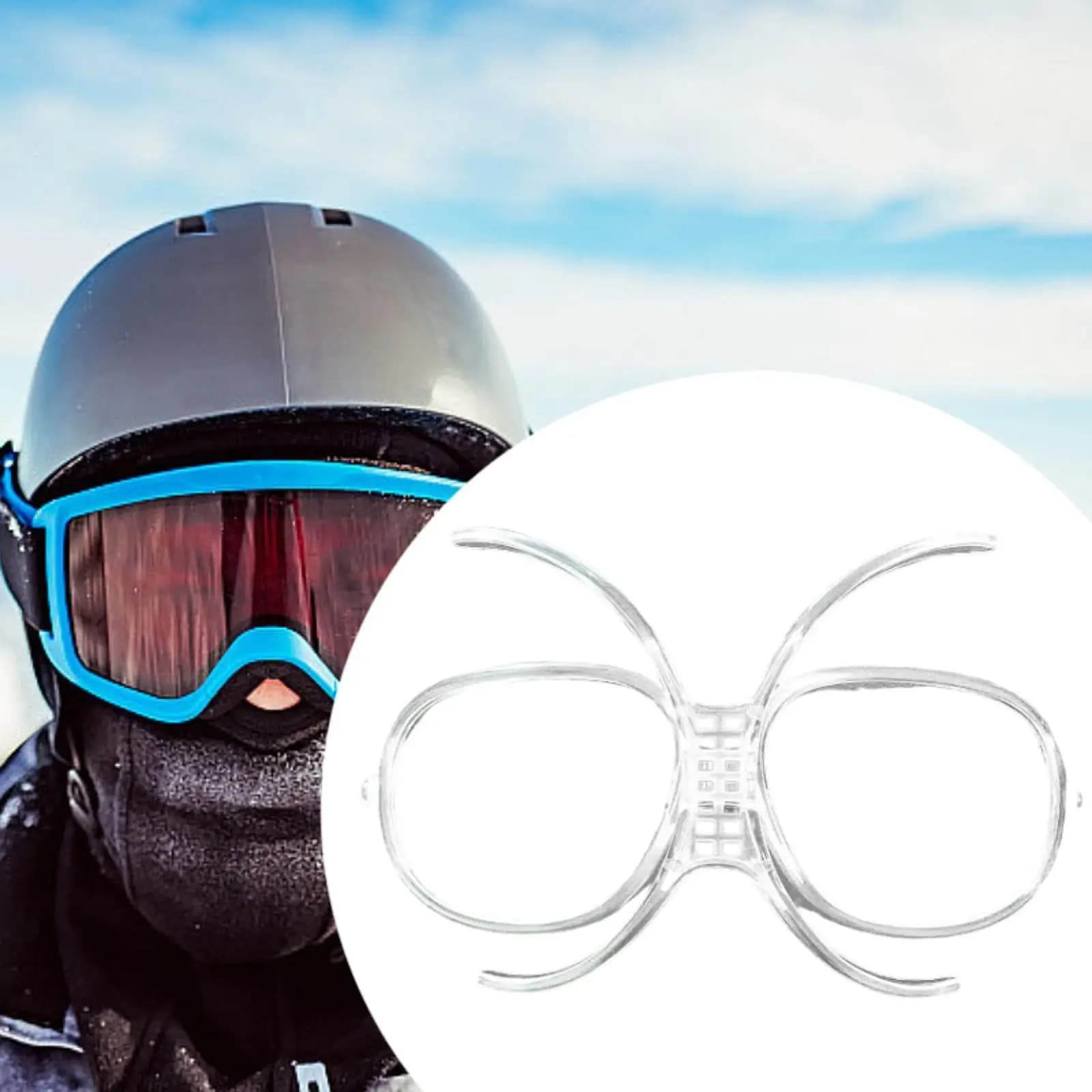 Adattatore Flessibile per Occhiali da Sci, Accessori Professionali per Uomo e Donna, per Moto, Motocross, Sport Invernali, Snowboard
