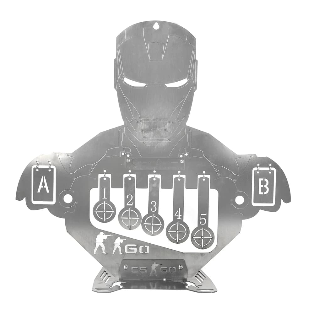 Archery Arrow Target Stainless Steel Iron Man Shape for Outdoor Shooting Hunting Competition Training Practice Aiming Target