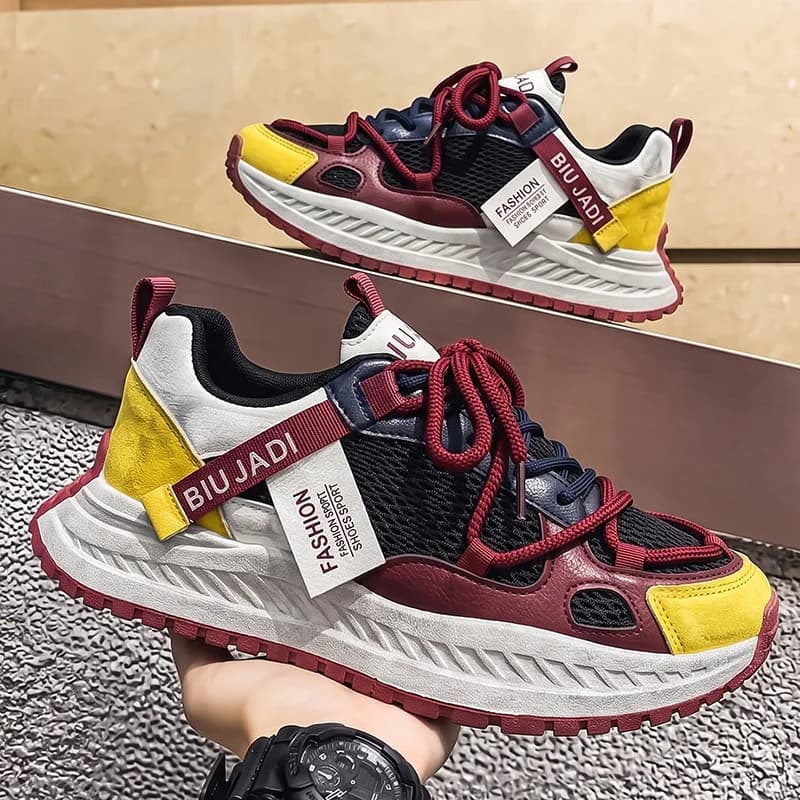 New Men Casual Shoes Outdoor Walking Leisure Fashion Jogging Lace-up Breathable Running Loafers Brand Sneakers Blade Comfortable