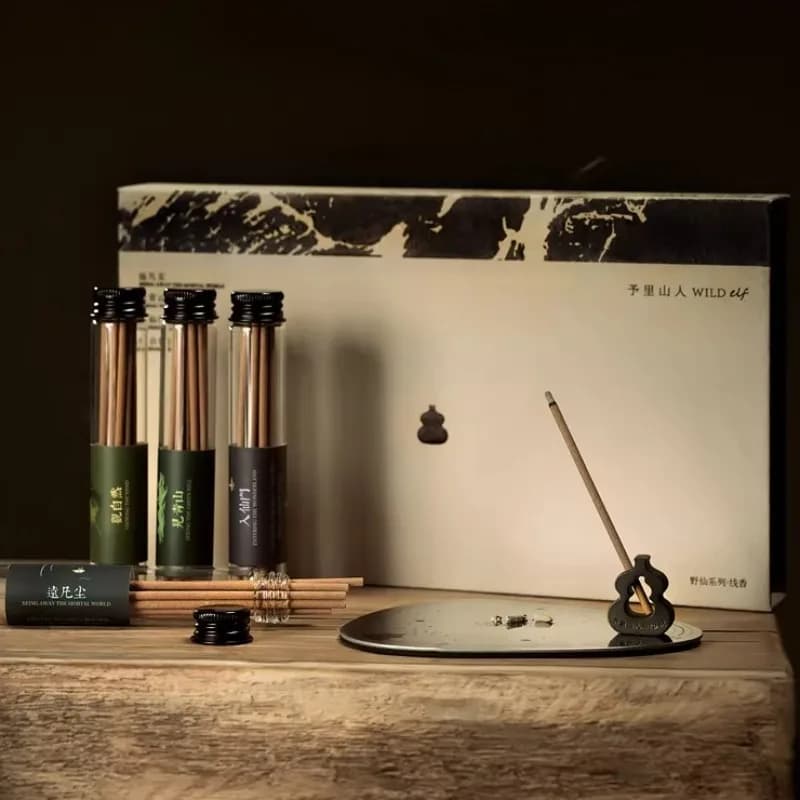 Confezione regalo per aromaterapia a 4 gusti Set bastoncini di incenso naturale Home Indoor Yoga Meditazione Lenitivo Purificazione Fragranza duratura