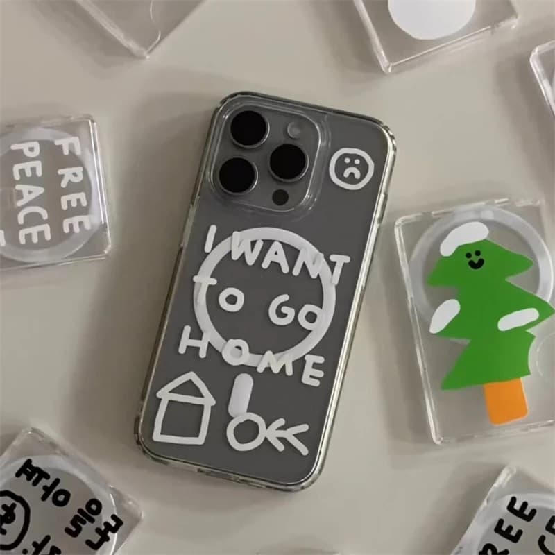 Korean Star Ins Magsafe Magnetic Phone Case for iPhone 16 15 14 13 12 11 8 7 Plus Pro Max X XR XSMax Soft Clear Tpu Cover