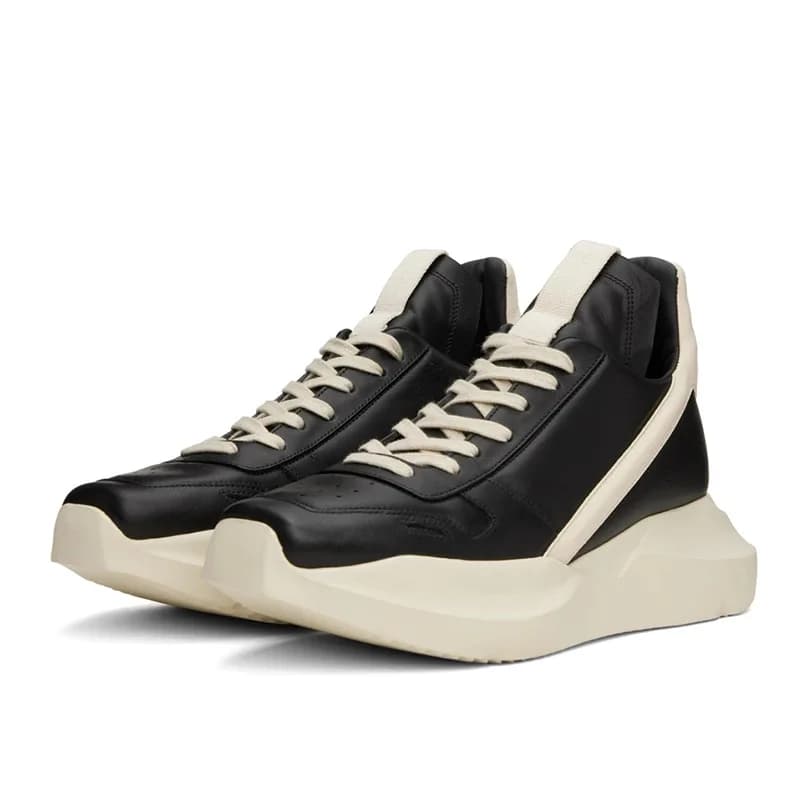 Scarpe da uomo di marca in vera pelle slip on appartamenti bassi scarpe casual designer di lusso sneakers da uomo gotiche nere Owen stivali maschili