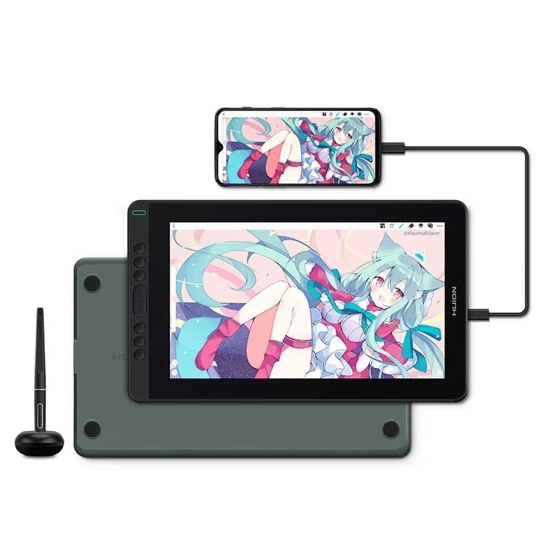 Kamvas 13 Tavoletta grafica LCD con display a penna Monitor grafico digitale per l'insegnamento degli studenti di antenati
