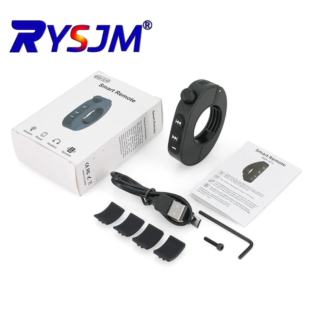 Wireless Remote Controller Motorcycle Handlebar Remote Button Waterproof Universal for Motorcycle Bike Helmet Headset