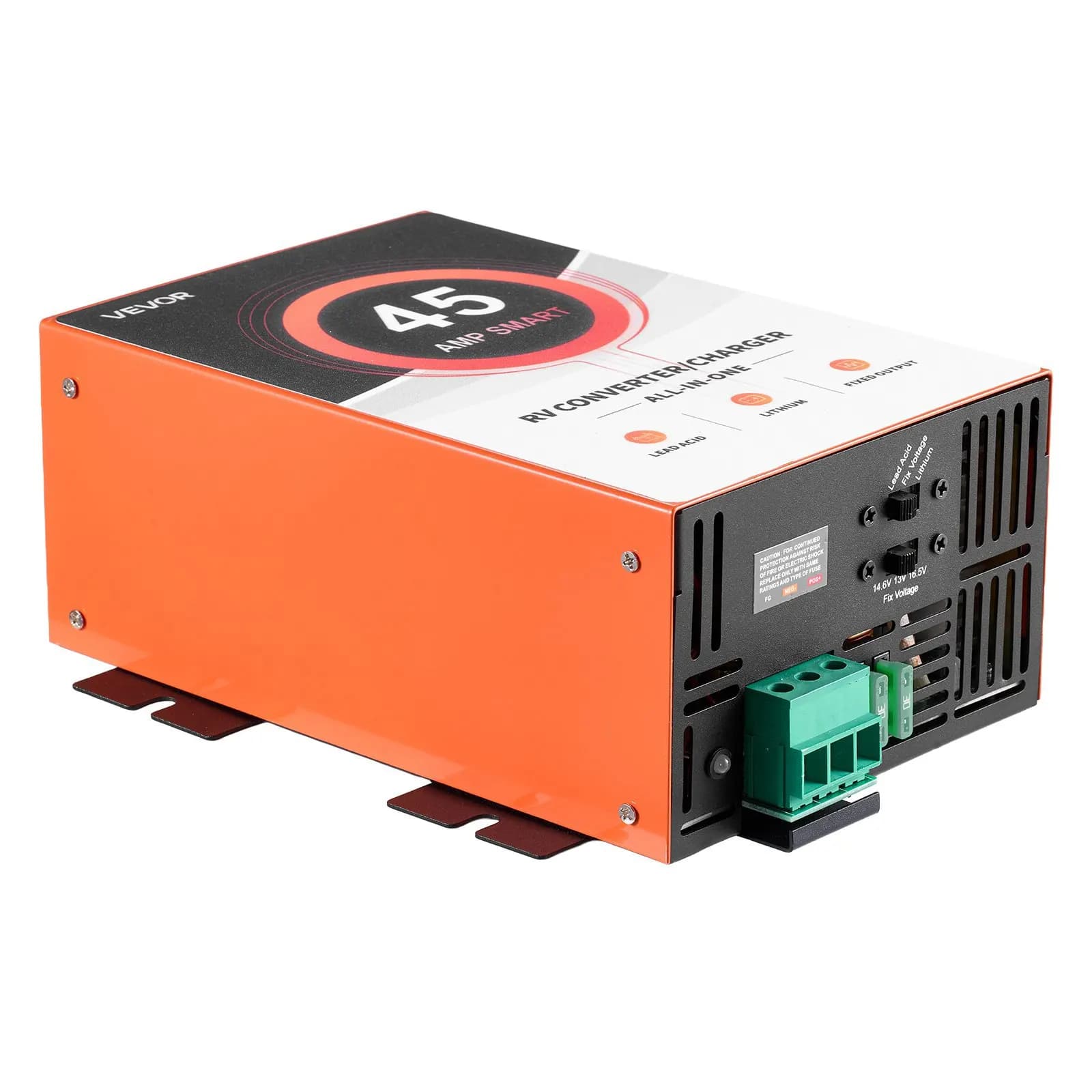 Convertitore di Corrente per Camper, 45 Amp, da 110V AC a 12V DC, Caricabatterie per Camper, Ricarica Intelligente Multistadio, Funzionamento da 13V a 16.5V