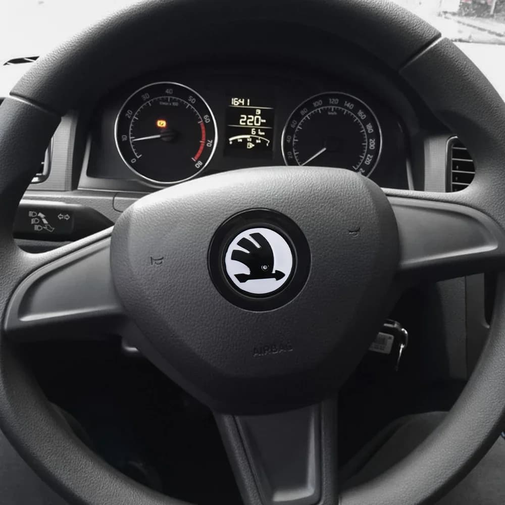 Nuovo Anello Decorativo per Volante in ABS per Interni Auto 2025, Adesivo di Copertura per Skoda S Kodiaq Fabia Kamiq Karoq Octavia 3 A7 Ra