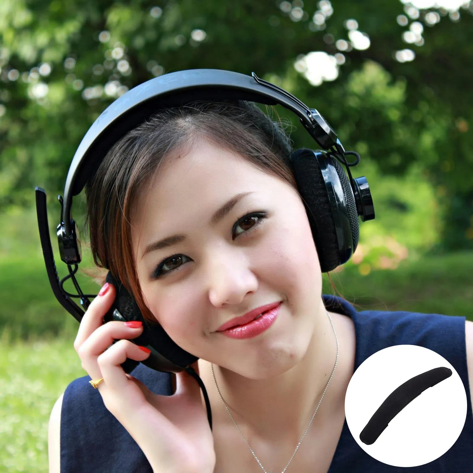 Ergonomic Gaming Headset Headband Replacement Comfort Cushion Band Reinforced Stable Support Headset Band Cushion Pad Headphone