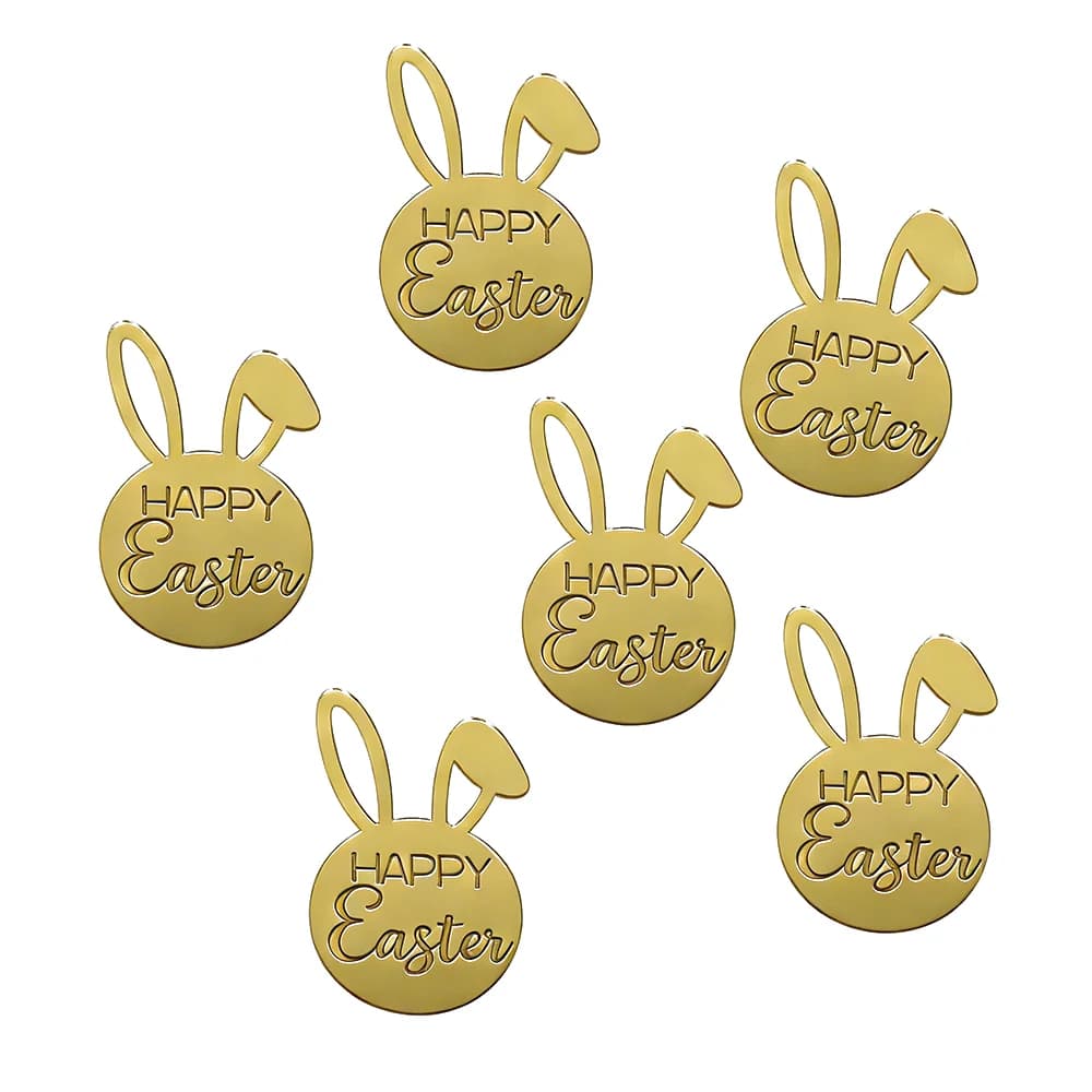 Acrylic Paschal Decorations, Laser Engraved Chocolate Mold, Rabbit Shape Tort Topper, Oven Tools