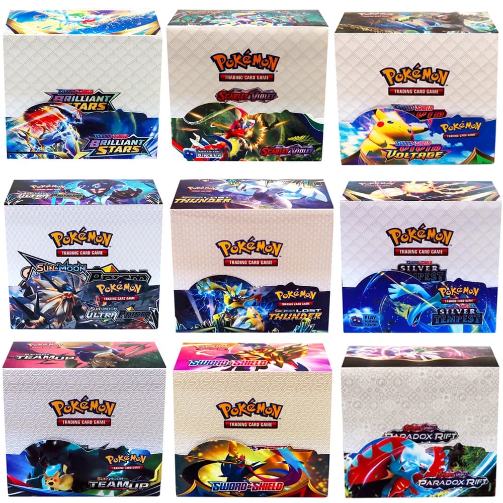 324 Pz/scatola Pokemon TCG: Shining Fates Booster Box Trading da Collezione Pokemon Gioco di Carte Regalo per Bambini Gioco da Tavolo Surging Prismatico
