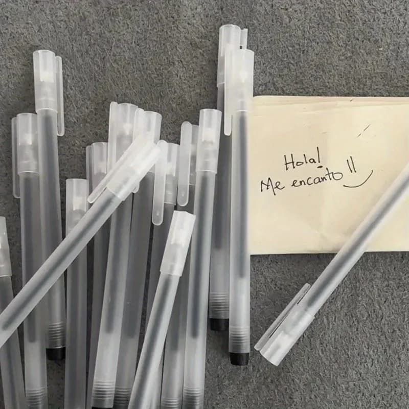 50pcs Gel Ink Ballpoint Pen School Office Business Pens Black / Blue / Red Signature Calligraphy Examination Special Stationery