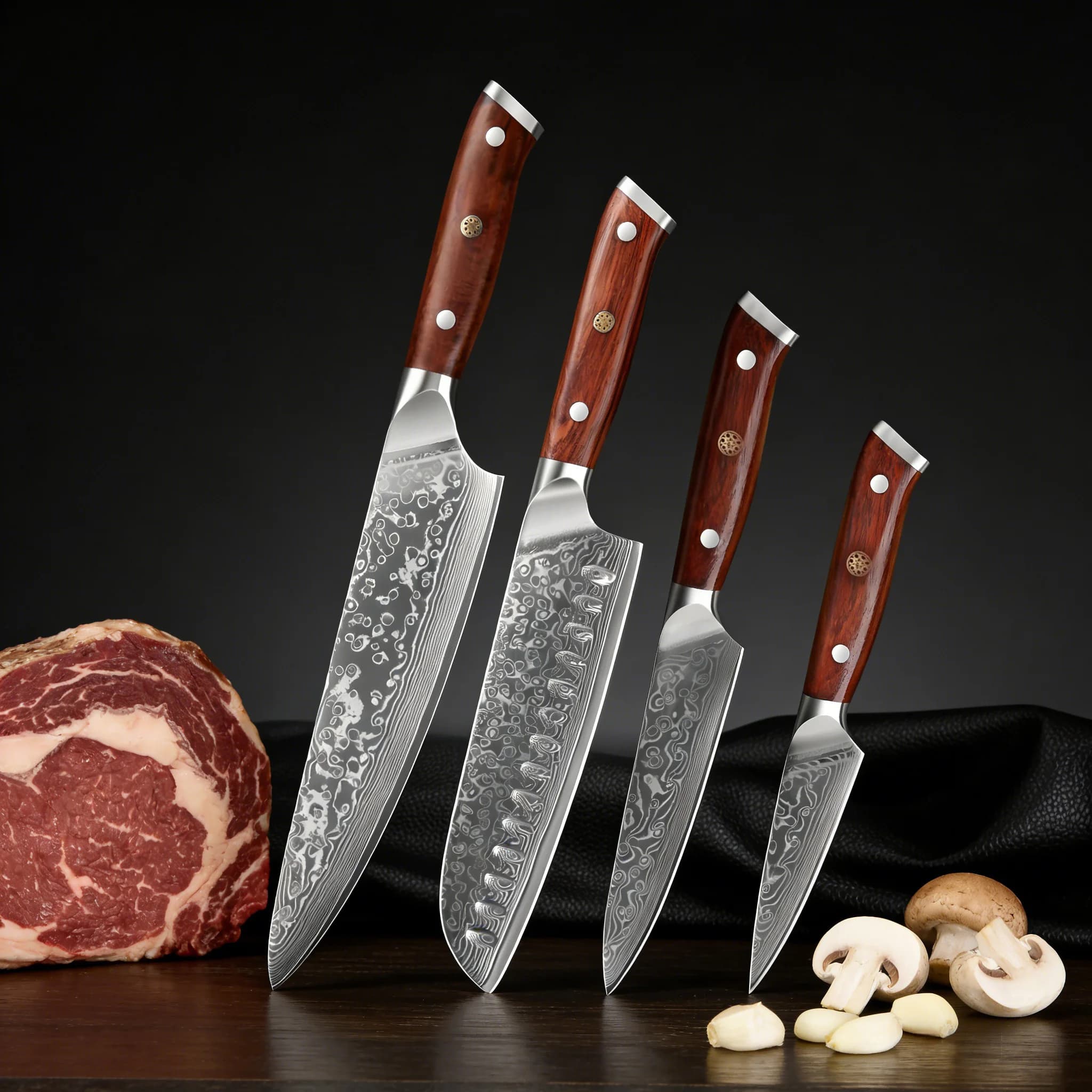 1/2/3/4PCS, For Domestic Use 67 Roads Damascus Steel Kitchen Knife Fruit Vegetable Meat Mannaia Knife Kitchen Knife Kitchen utensils