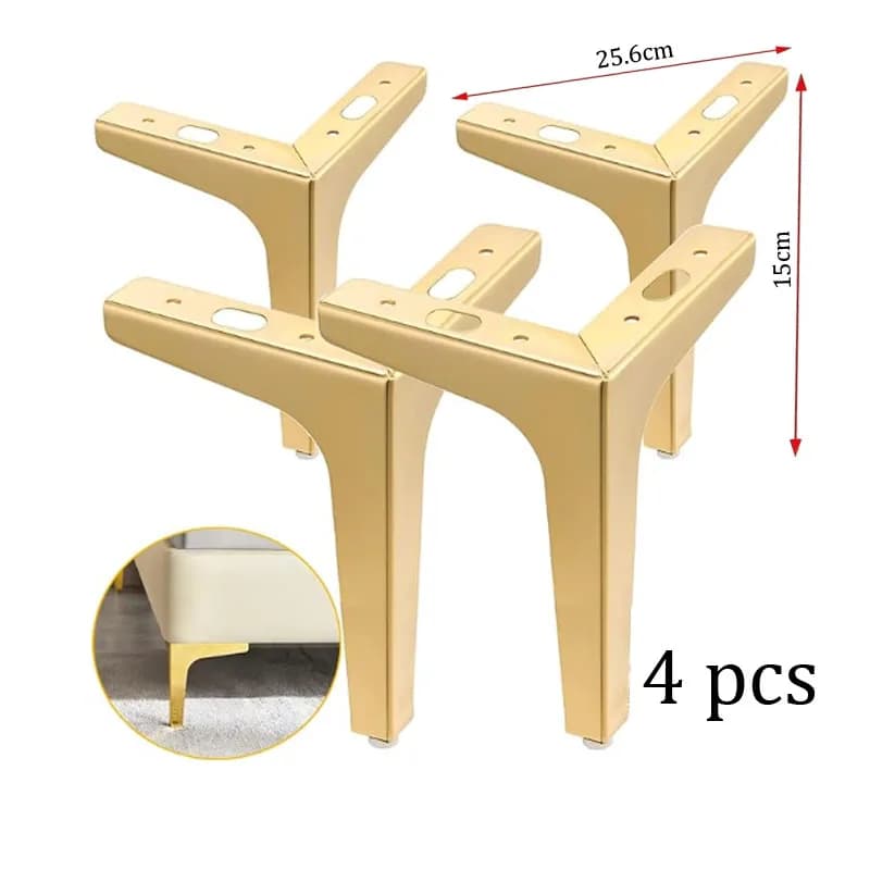 4pcs DIY Replacement Sofa Feet Metal Legs for Furniture foot Modern Triangle Feet Cabinet Couch Chair Cabinet Couch Legs