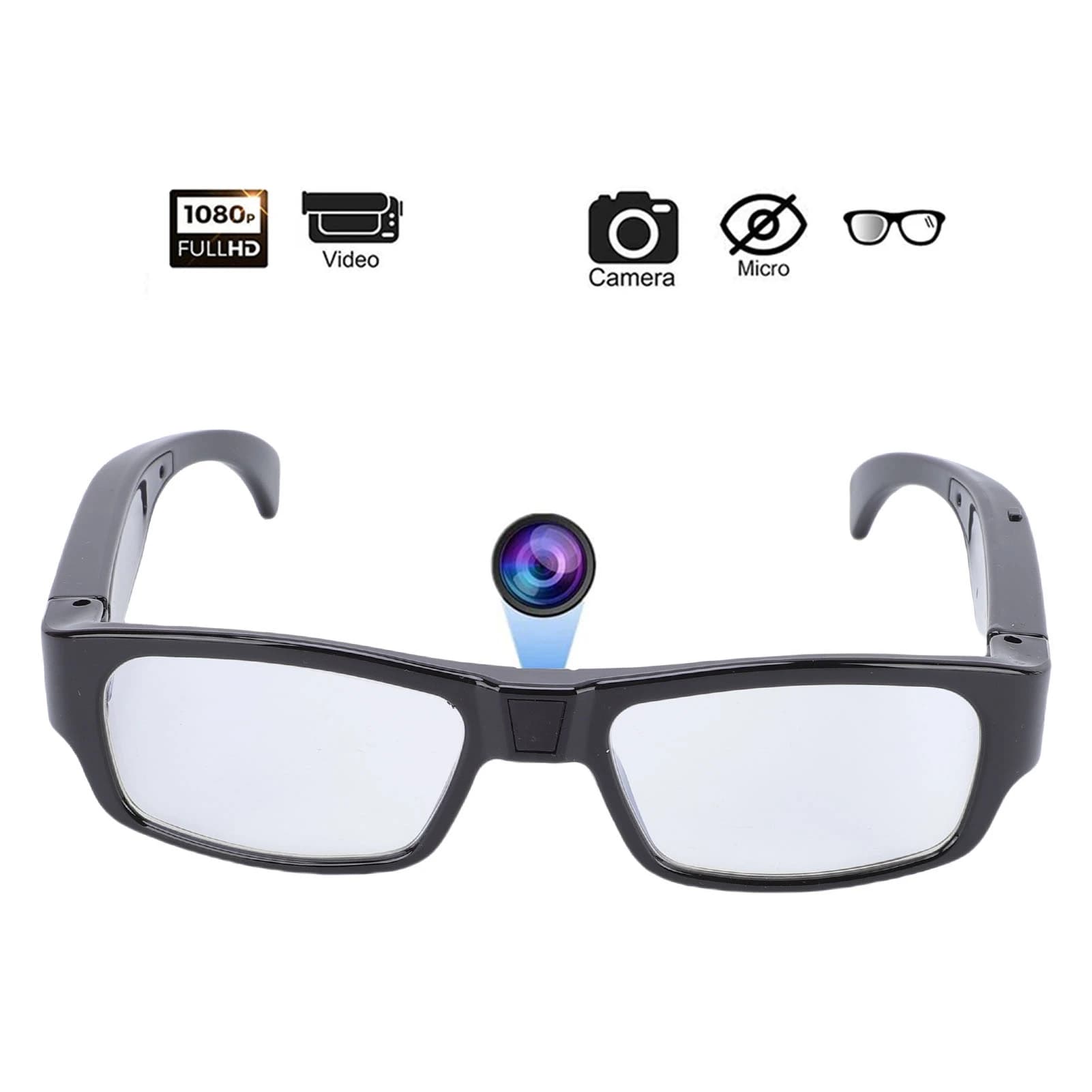 Camera Glasses Camera Glasses Sports Action 1080P HD Video Recording Photos Taking for Cycling Outdoor Activities