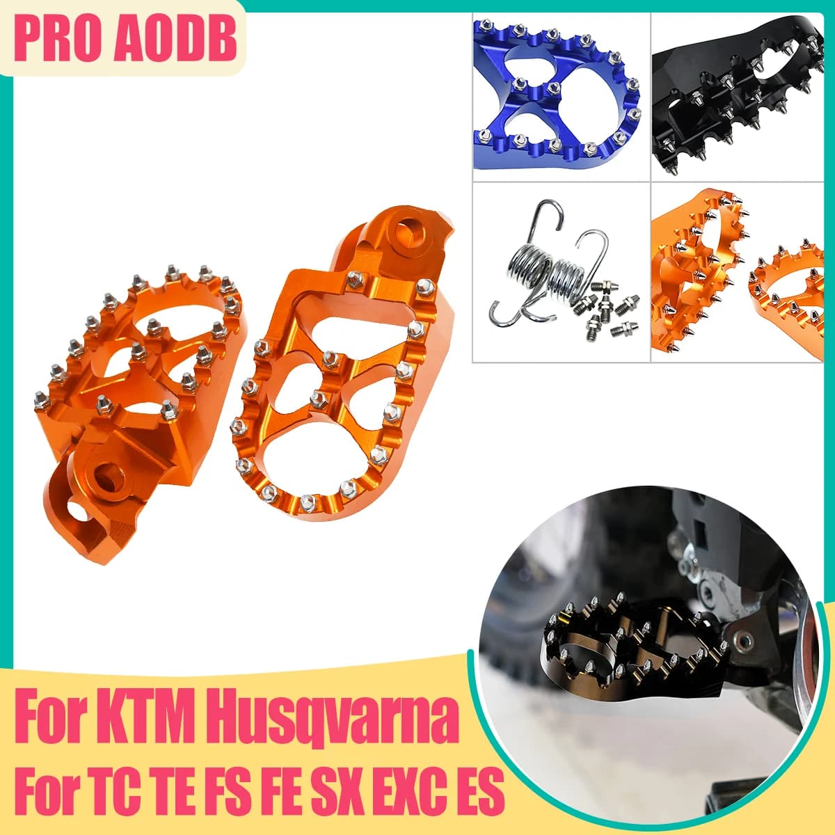 Moto Pedane Poggiapiedi Pedali Per KTM BETA HUSQVARNA SMC R SX EXC XC 1290 ADV S 701 SM TC FX TE FE 300 RR 2T 4T 690 ENDURO