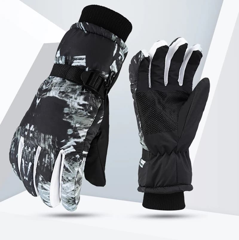 Uomini Donne Guanti da Sci Touch Screen a 3 Dita Impermeabili Invernali Caldi per Snowboard Guanti per Motocicletta Guanti da Motoslitta.