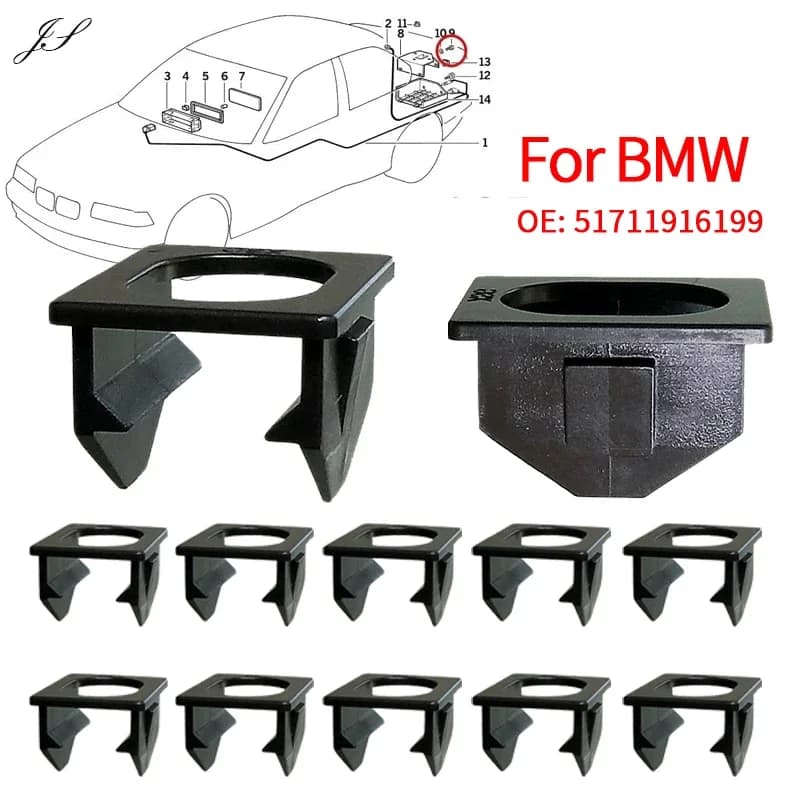 10 pcs Auto Clip Boot Car Cap Interior Covering Pliers For Bmw E30 E34 E36 Z3 Baggage Trim Fodera Twist Turn Lock Clip 51711916199