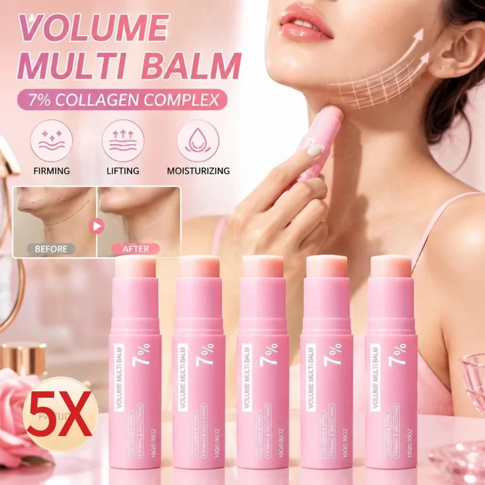 Korean Collagen Volume Balm Stick Face Lip Eye Moisturizing Hydrating Portable Solid Stick for Women Daily Skincare Treatment