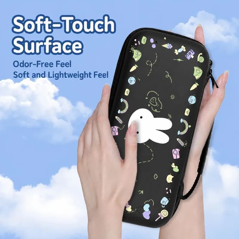 Hot Miffy Rabbit Game Console Storage Bag Large Capacity Shockproof Carrying Case for Nintendo Switch 2 OLED Lite Travel Pouch