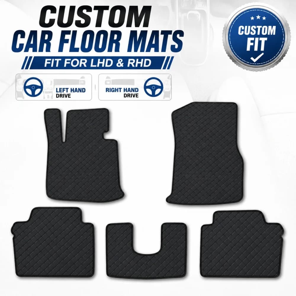 Luxury PU Anti-Slip Flat Car Floor Mats Custom Fit for Audi RS5 Coupe Sportback Cabrio 2010-2026 Left/Right-hand Drive Accessori