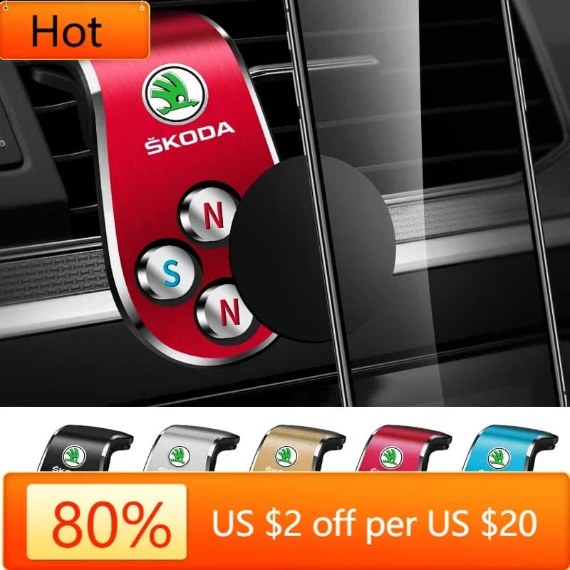 Per Skoda Adesivo Per Auto 2025 Nuovo Auto Supporto Del Telefono Mobile Supporto Magnetico Per Skoda Octavia Fabia 2 Octavia a 5 a 7 2 RS Supe
