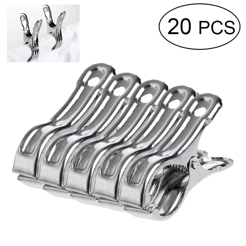 Large Size Stainless Steel Beach Towel Clips Multipurpose Mollettes For Clothes Springs for Clothes Clips