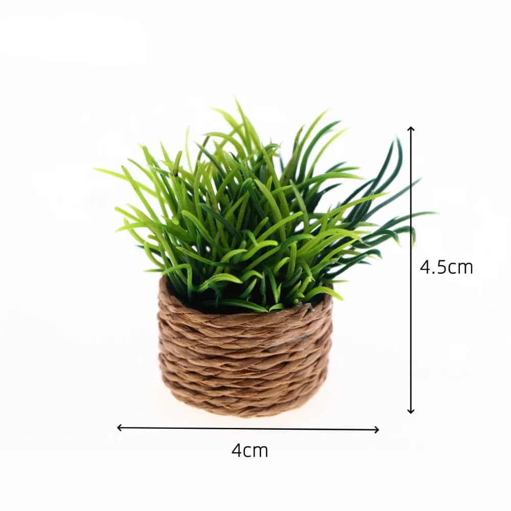 1:12 Dollhouse Miniature Plant Multistyles Plastic Finished Flower Mini Outdoor House Model Accessories