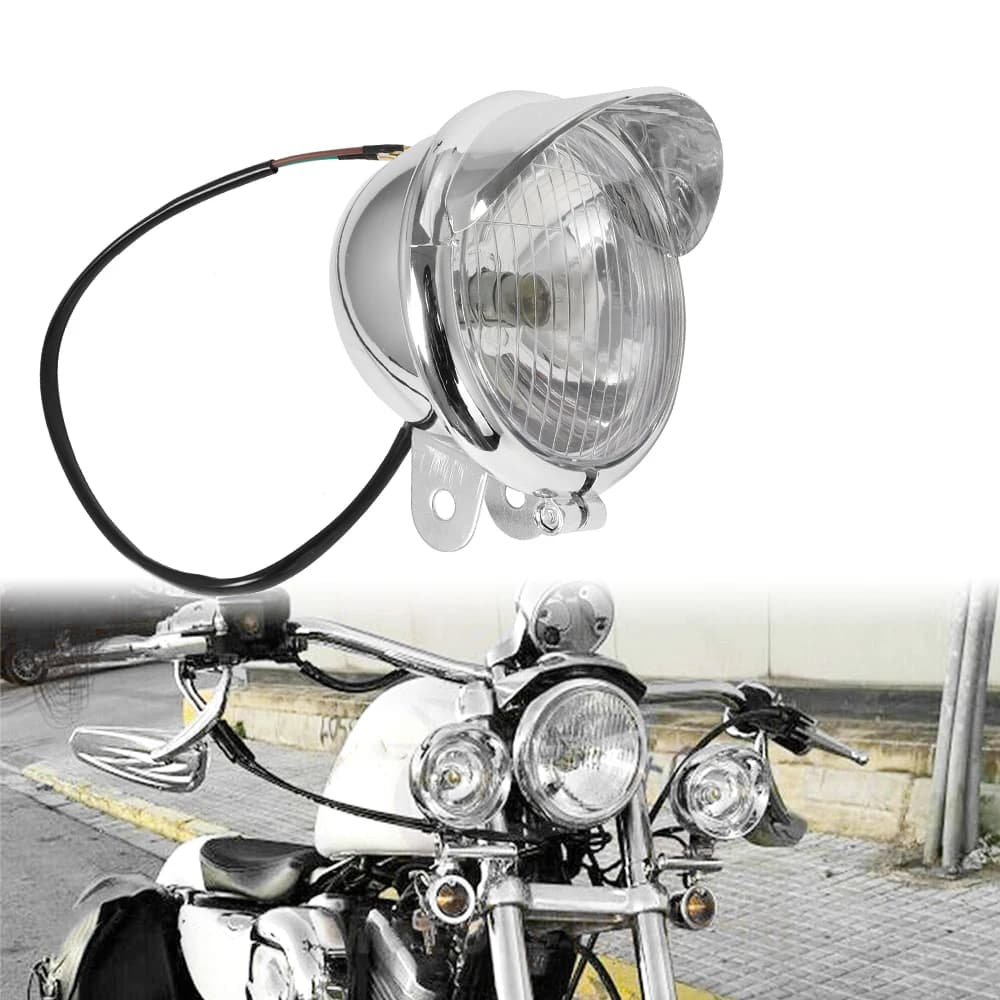 Universal light for motorcycle 12V Chrome color ABS Motorcycle Fendinebbia Lighting lamp for motorcycle spare parts