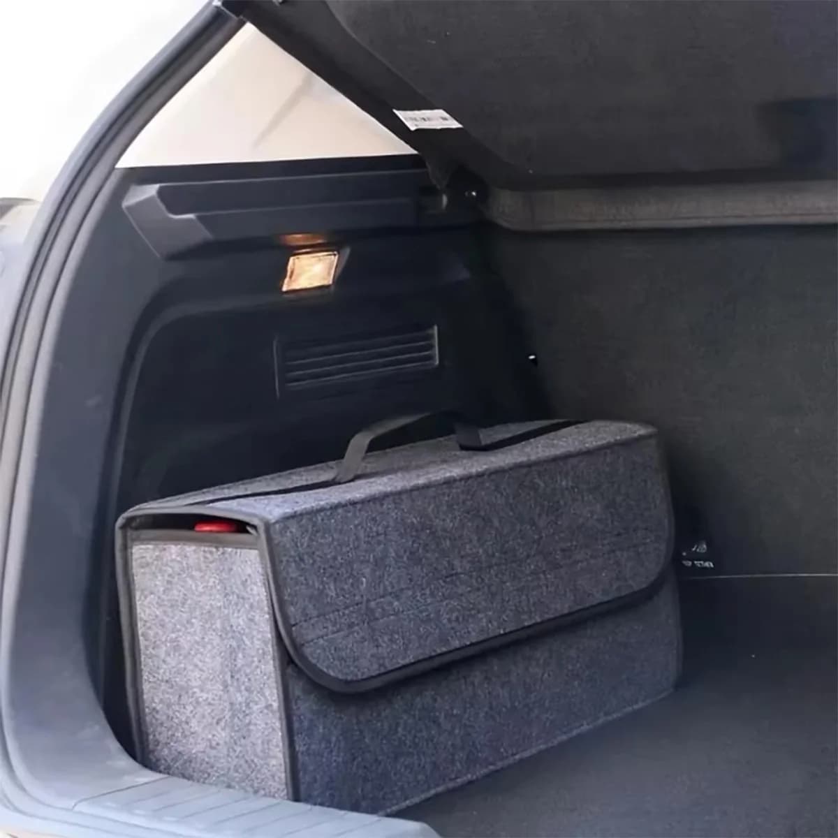 1PC Car Felt Storage Box Dark Grey Car Holder Bag for Car Storage Box Soft Enlarged Felt and thickened Home Storage Box