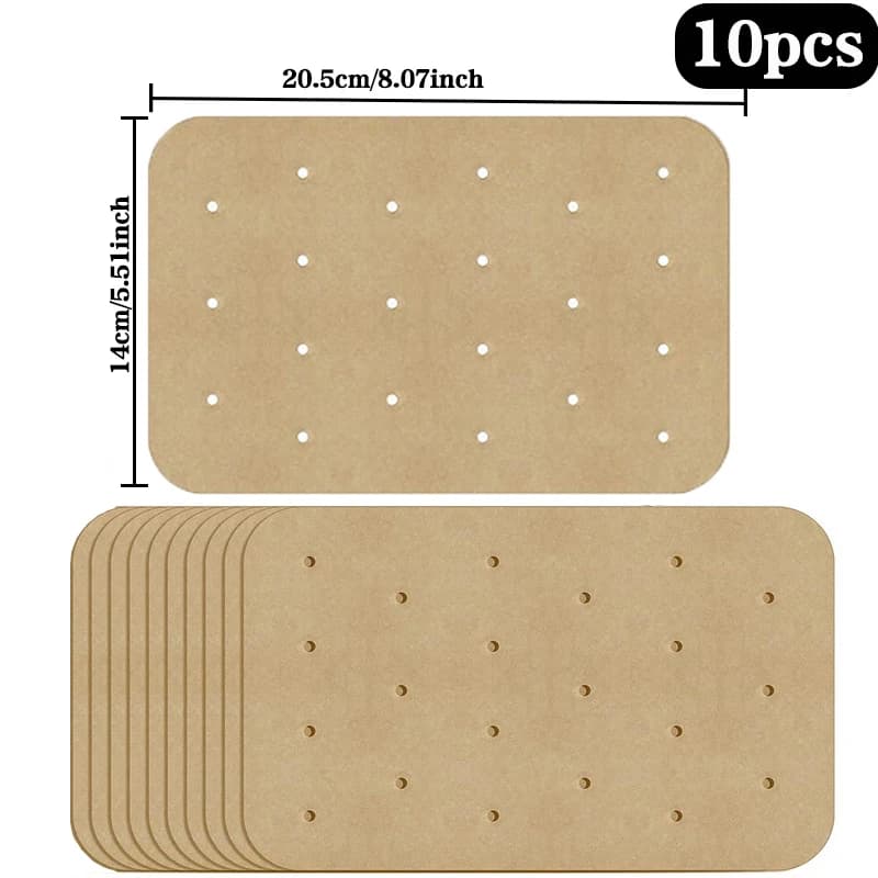 50/100pcs air fryer paper baker liner non-stick cheesecake mat kitchen cooking tools disposable baking tray microwave barbecue