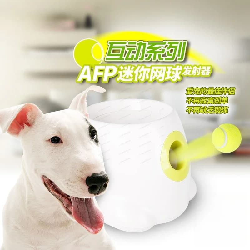 Lanciatore Automatico di Palline per Cani da Esterno, Macchina Interattiva per Lanciare Palline da Tennis, Giocattolo per Esercizio per Cani