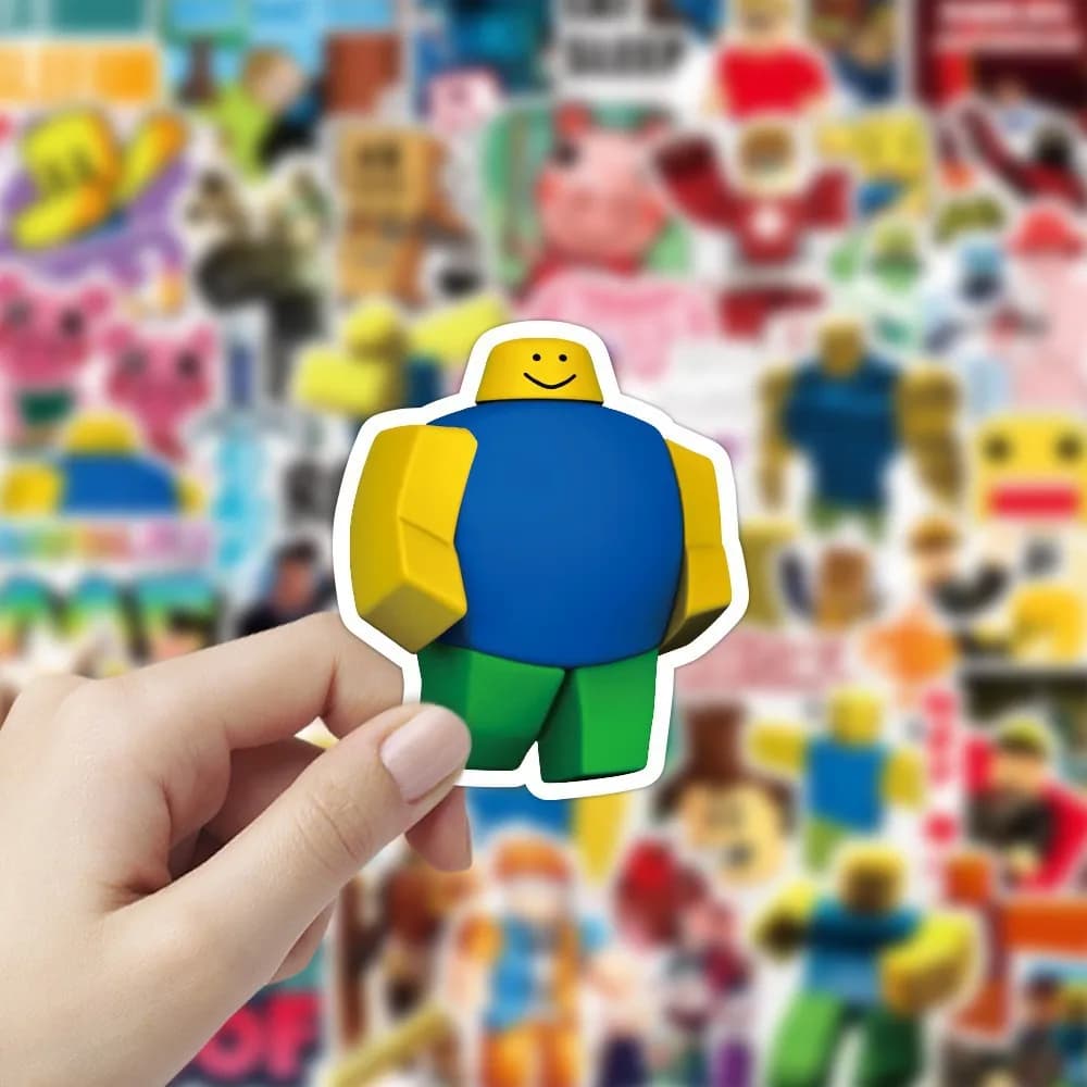 50 Pezzi Adesivi Roblox Nuovi e Trendy, Impermeabili, Creativi, Classici, Cartoon, per Valigie, Laptop, Skateboard, Frigorifero, per Bambini e Appassionati di Giochi