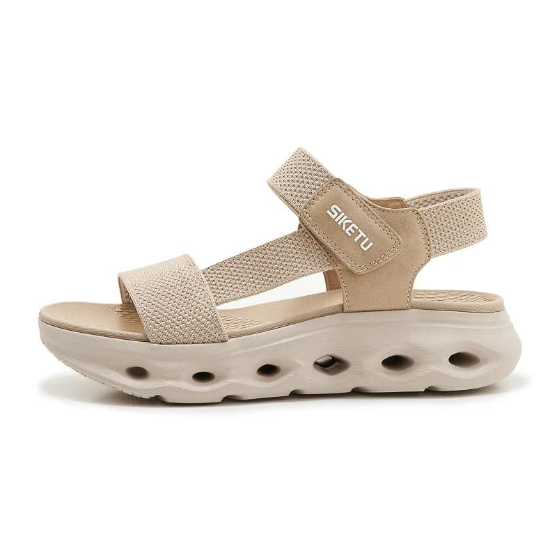 2026 platform sandals are light, non-slip comfortable, casual sports Hollow Breathable Knit Mesh Beach Walking Wedge Sandals