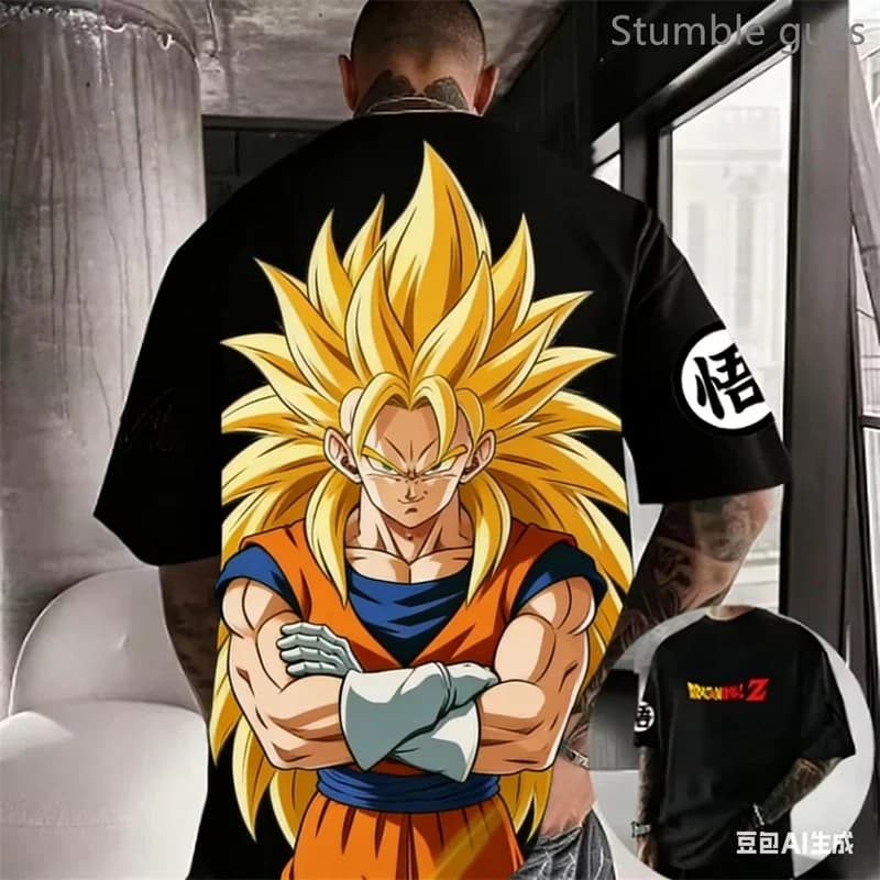 Summer Men's Dragon Ball GT T-Shirt Fashion Casual Anime Kids Tee Man Gym Workout Clothes Jersey Sportswear For Gym