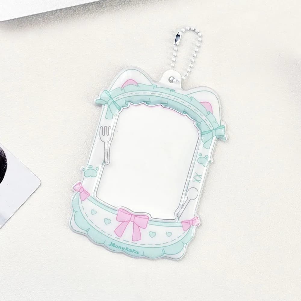 Portafoto per Photocard Idol da 3 Pollici in PVC, Cornice Portafoto Kpop con Catena