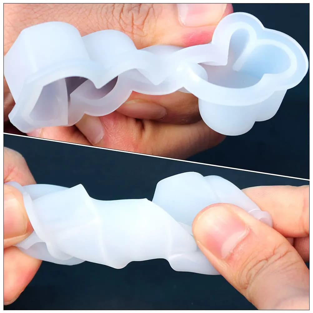 Set di 6 Stampi in Silicone a Forma di Cuore per Candele Profumate, Saponi e Decorazioni Fai-da-Te per San Valentino