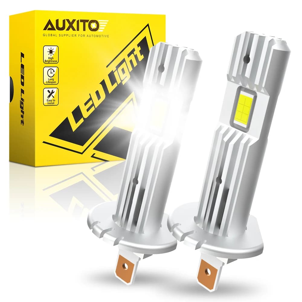 AUXITO 2 pz Canbus 60W H1 LED faro senza errori ad alta potenza 12000LM Mini formato Design Wireless per lampada auto fendinebbia a LED
