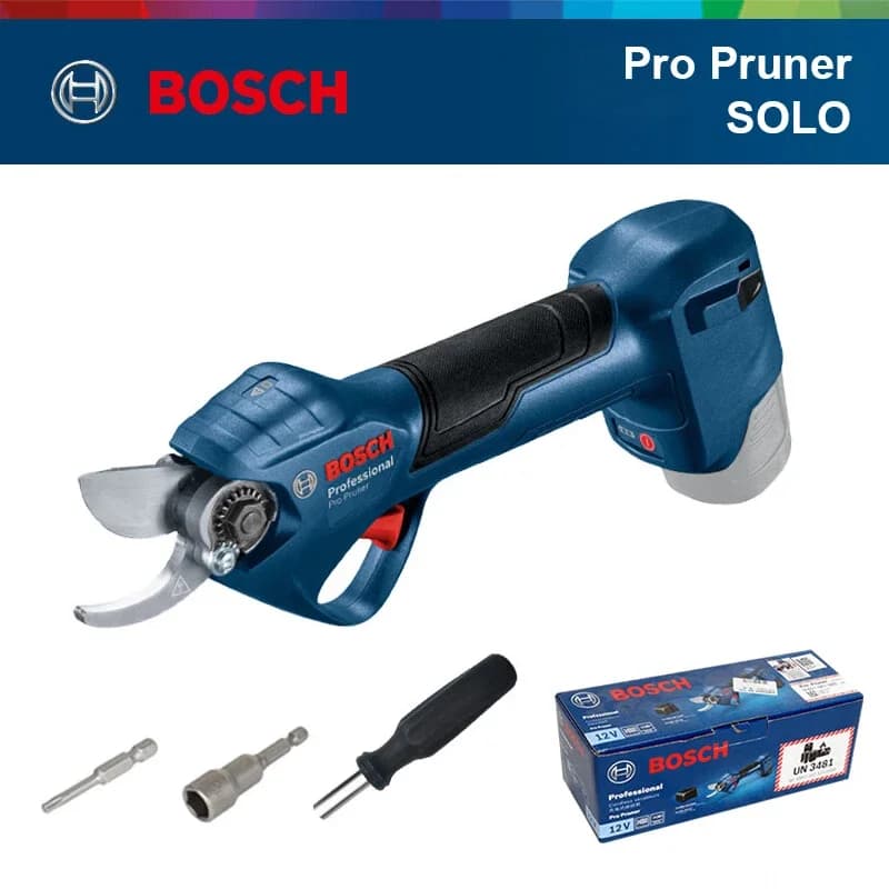 Forbici da Potatura Elettriche Bosch 12V Pro Brushless Senza Fili 25mm, Attrezzo da Giardinaggio Professionale