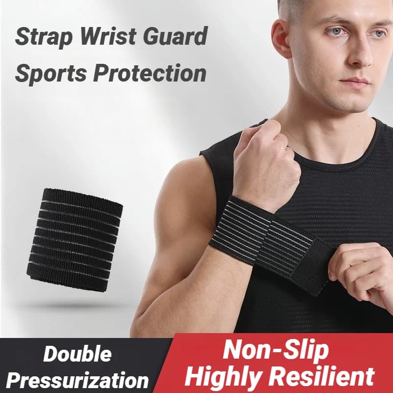 Bendaggio elastico regolabile Polsino sportivo per le mani Supporto per palestra Tutore per polso Avvolgimento Tunnel carpale Sport Fitness Bracciali Cinghia elastica