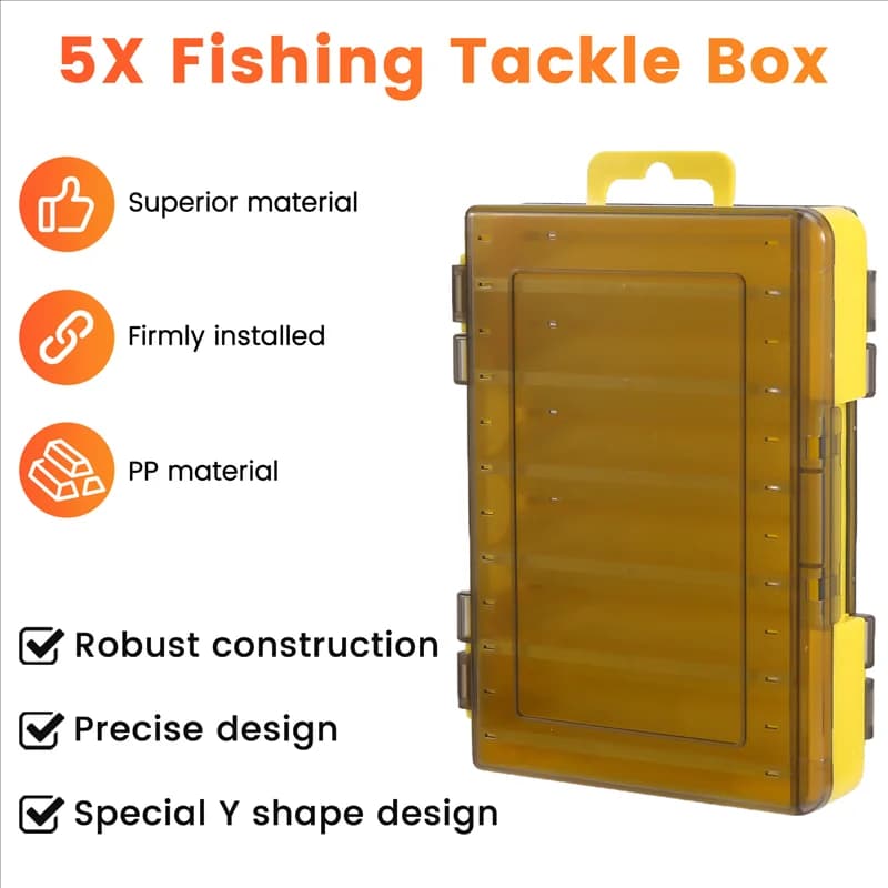 B48B- Fishing Equipment Box 5 pcs Fishing Box Fishing Box Accessories for high-strength double-sided fishing