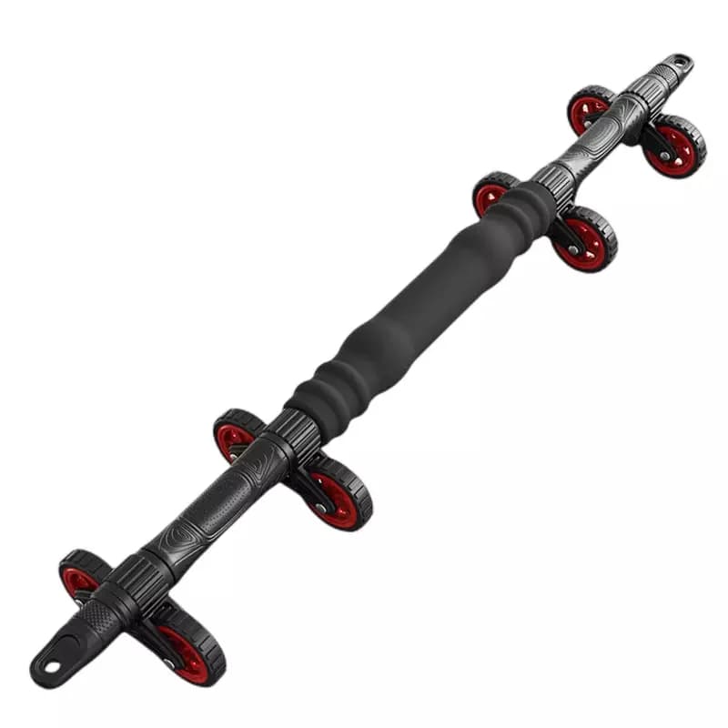 Abdominal Wheel Rollers AB Multifunction 6 in 1 Fitness Brakes Flex Bars with New Design Resistance Band