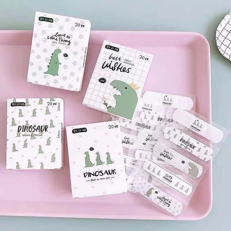 20 pz/scatola Del Fumetto Dinosauro Maiale Orso Cerotto Ferita Gesso Pelle Strisce Patch Bende Adesive di Primo Soccorso Woundplast