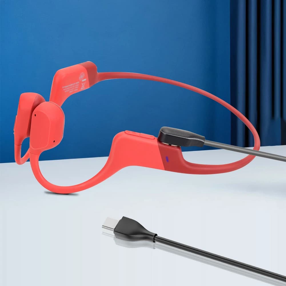 Cavo di ricarica magnetico Cavo di ricarica sostitutivo USB/tipo C Connettore per caricabatterie per Aftershokz Aeropex AS800/Shokz OpenRun Pro