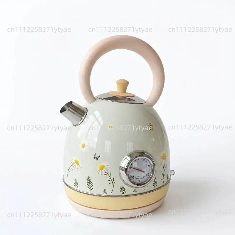 220V Retro Electric Kettle Boiling With Automatic Power Off 304 Stainless Steel Household Electric