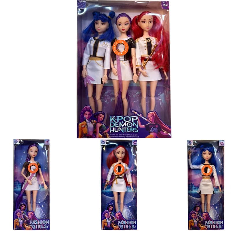 2026 Hot Anime KPop Demon Hunter Giocattolo in vinile Rumi Mira Zoi Maschera per bambole Figurina Regalo di compleanno per i fan