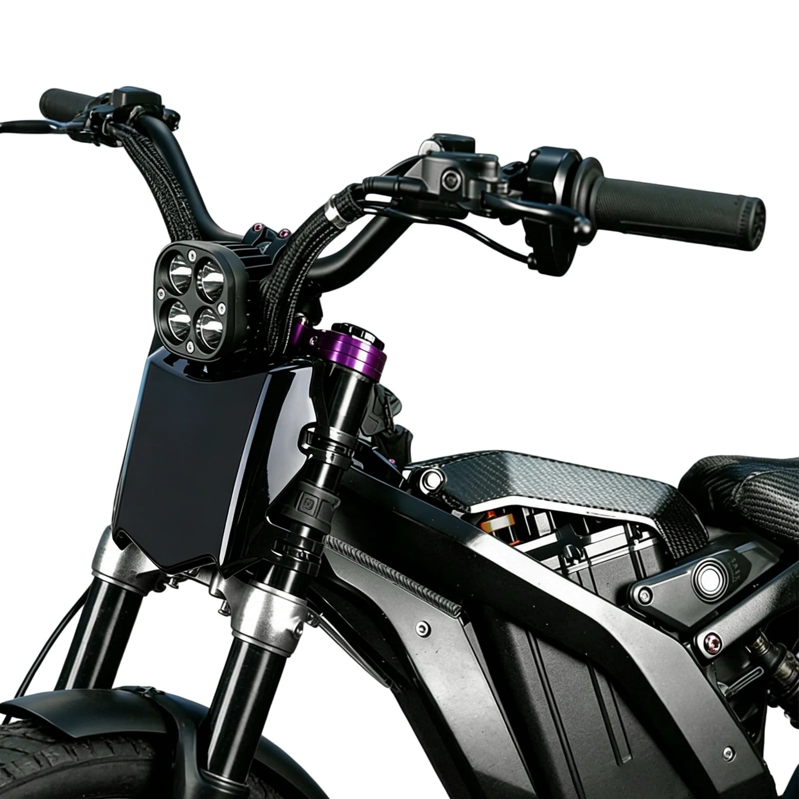 Targa Anteriore per E-bike Sur Ron Light Bee X e Surron Light Bee S, Design Unico, Piastra Protettiva con Fascette per Cavi, Leggera