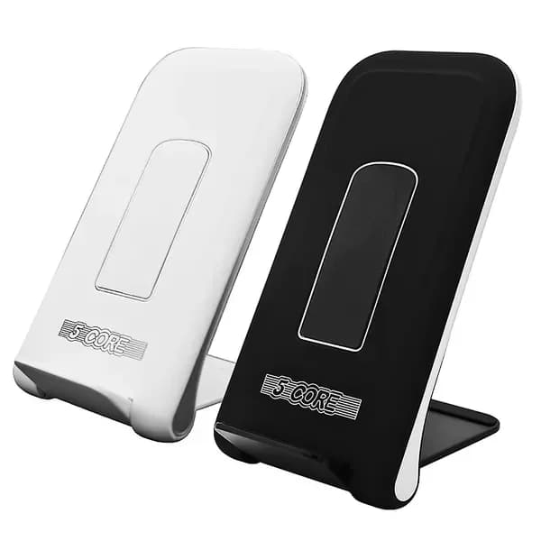 Base di ricarica wireless con superficie in vetro, ricarica rapida, design sottile, cavo USB-C