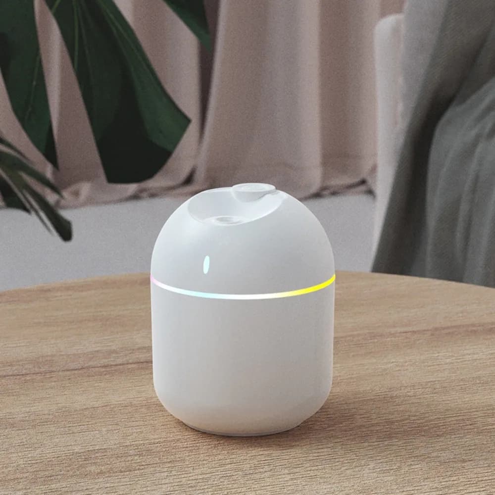 270 ml USB Air Humidifier With Cold Fog Flavors Diffuser, LED Night Light and Auto Stop Protection Function for Home and Office
