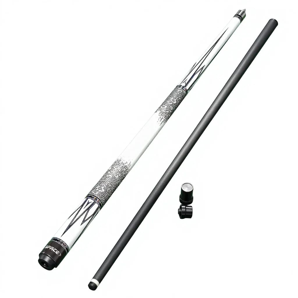 High Quality 58-Inch Carbon Fiber Pool Cue 1/2 Split 19oz Uni-Loc Stainless Steel Joint 12.5mm Pigskin Tip Billiard Cues