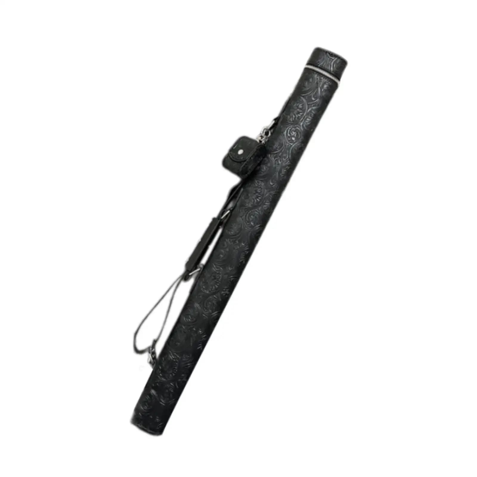Custodia per bastoncini da biliardo Custodia per bastoncini da biliardo Custodia per stecche da biliardo portatile in pelle PU resistente all'usura a 2 fori
